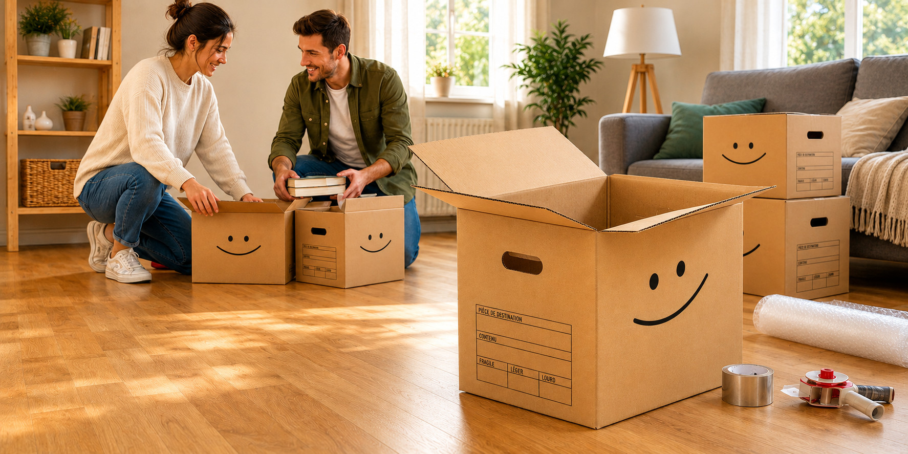 Cartons déménagement de qualité !